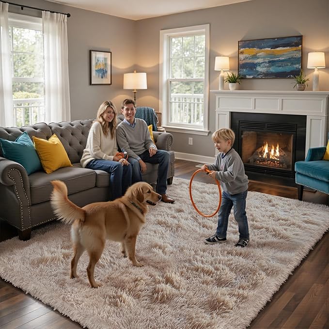 yongyangjuxin Fluffy Rug Shag Area Rug, Large Shag Area Rugs - Image 5