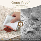 4x4 Washable Neutral Round Rug Beige Vintage Entryway Kitchen Cirlce Rug - Image 5