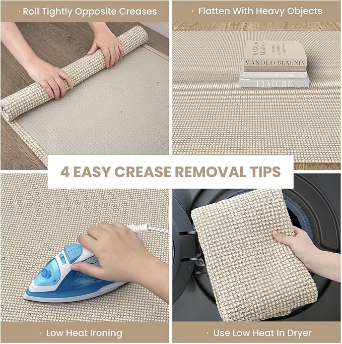 IOHOUZE Washable Runner Rug 2x12 Non Slip Rubber Backed Extra Long Hallway - Image 2