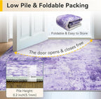 RELEANY Washable Area Rugs 4'x6' Non-Slip Modern Abstract Soft - Image 7