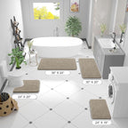 OLANLY Small Bathroom Rugs 24x16, Extra Soft Absorbent Chenille Bath Rugs - Image 2
