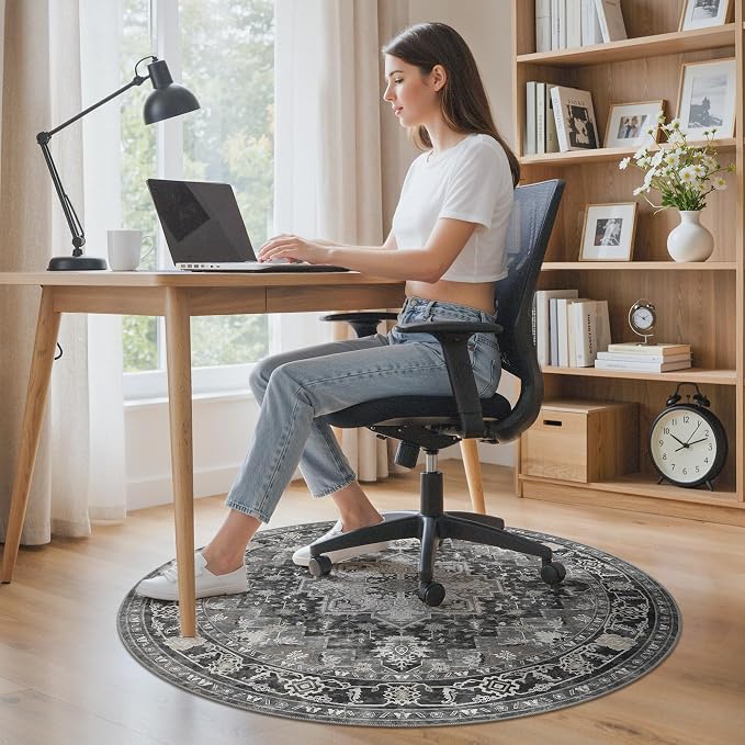 Office Chair Mat for Hardwood Tile Floor, Under Desk Carpet Protector for - Image 2