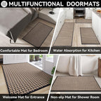 Indoor Door Mat Dirt 36x60 Resistant and Absorbent, Non-Slip Rubber Backing - Image 8
