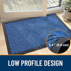 OLANLY Front Door Mat Outside Entrance 47x32, Heavy Duty Sturdy Natural Rubber - Image 4