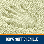 OLANLY Small Bathroom Rugs 24x16, Extra Soft Absorbent Chenille Bath Rugs - Image 4