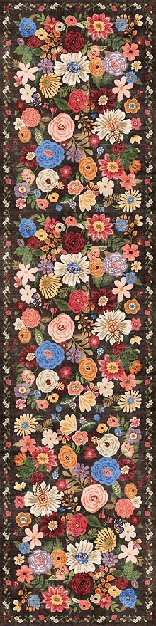 2'6" x 14' Runner Rug for Hallways Espresso, Non Slip Washable Rugs - Image 3