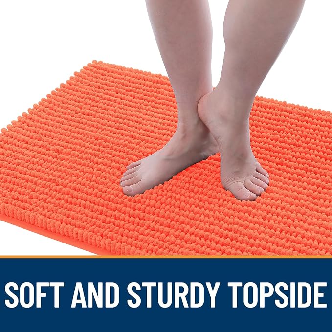 OLANLY Dog Door Mat for Muddy Paws 47x17, Ultra Absorbent Chenille Mud Doormat - Image 3