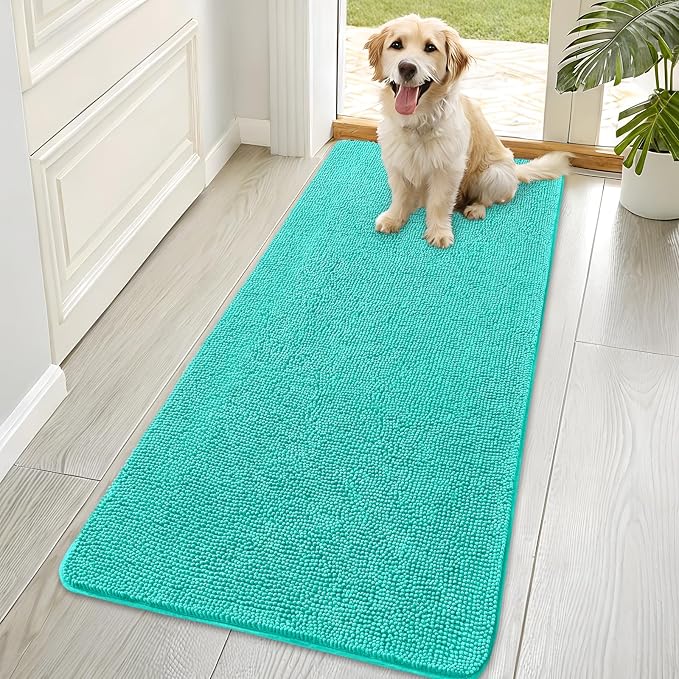 OLANLY Dog Door Mat for Muddy Paws 70x35, Absorbs Moisture and Dirt, Absorbent by OLANLY