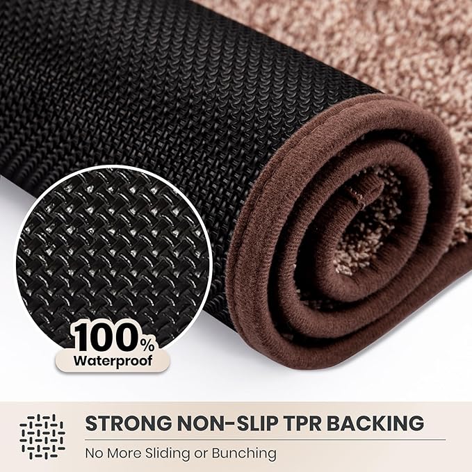 PURRUGS Dirt Trapping Door Mat 24" x 35.5", Non-Slip Machine Washable Entryway - Image 5