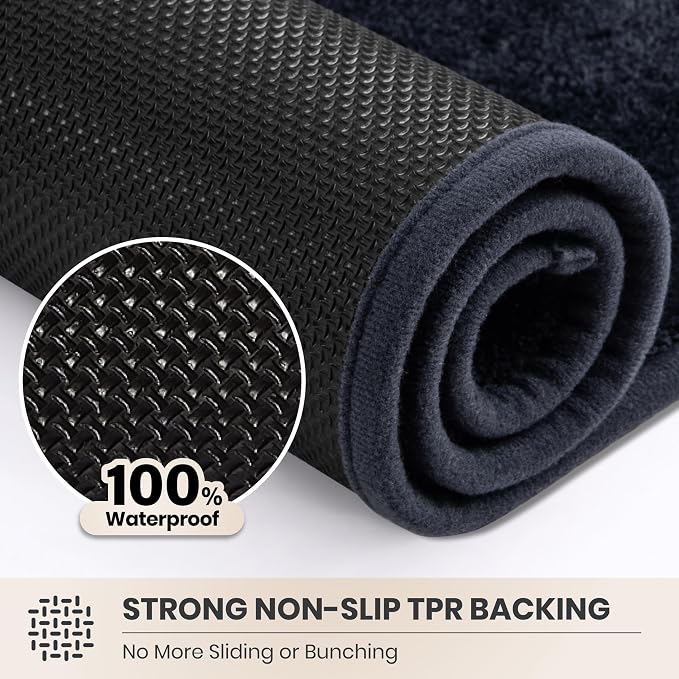 PURRUGS Dirt Trapping Door Mat 24" x 35.5", Non-Slip Machine Washable Entryway - Image 5