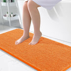 OLANLY Large Bathroom Rugs 50x30, Extra Soft Absorbent Chenille Bath Rugs by OLANLY
