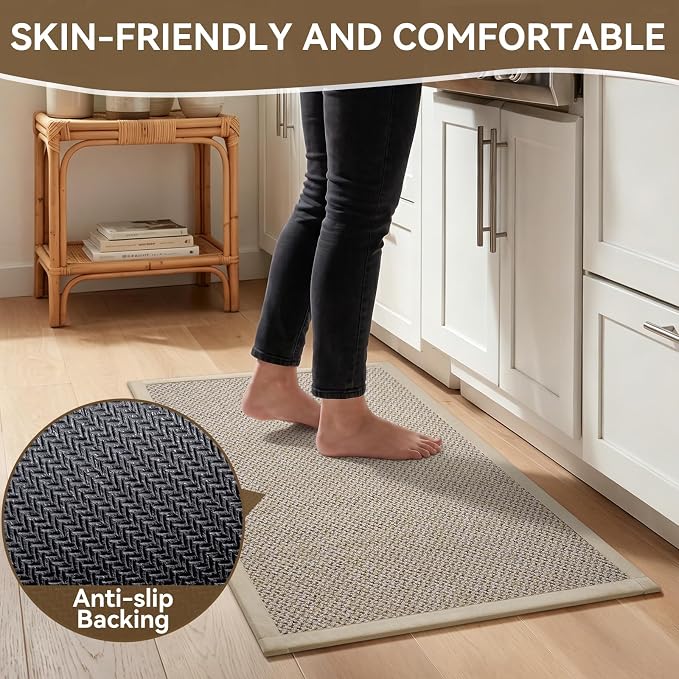 Kitchen Rugs Set of 2, Soft Kitchen Mats - Image 5