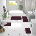 OLANLY Small Bathroom Rugs 24x16, Extra Soft Absorbent Chenille Bath Rugs - Image 2