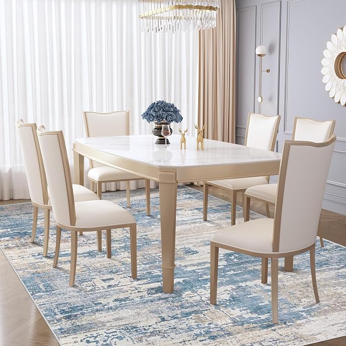 XLUEZ 6x9 Area Rugs for Living Room, Washable Modern Abstract Large Area Rug - Image 5