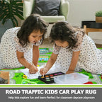 Capslpad Green Car Road Kid Rug Carpet Playmat - Image 7
