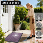 OLANLY Front Door Mat Outside Entrance 47x23, Heavy Duty Sturdy Natural Rubber - Image 7