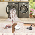 Latte&Fog 5x7 Washable Pink Rug - Image 9