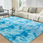 Ultra Soft Rug for Living Room, 6X9 Fluffy Shag Area Rug for Bedroom, Modern - Image 3