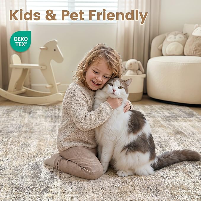cotiled Washable 9x12 Area Rug for Living Room - Image 4