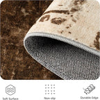 5x7 Area Rugs - Modern Abstract Washable Rug, Ultra Soft Non Slip Low Pile - Image 5