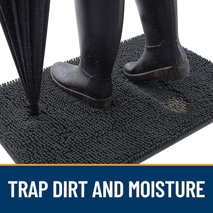 OLANLY Dog Door Mat for Muddy Paws 59x32, Absorbs Moisture and Dirt, Absorbent - Image 2