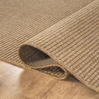 CAMILSON Easy Jute Rug 10x14, Large Indoor Outdoor Natural Color Farmhouse Area - Image 4