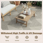 MontVoo-Outdoor Rug Carpet Patio Rug 6x9 Polypropylene Indoor Outdoor Rugs - Image 3