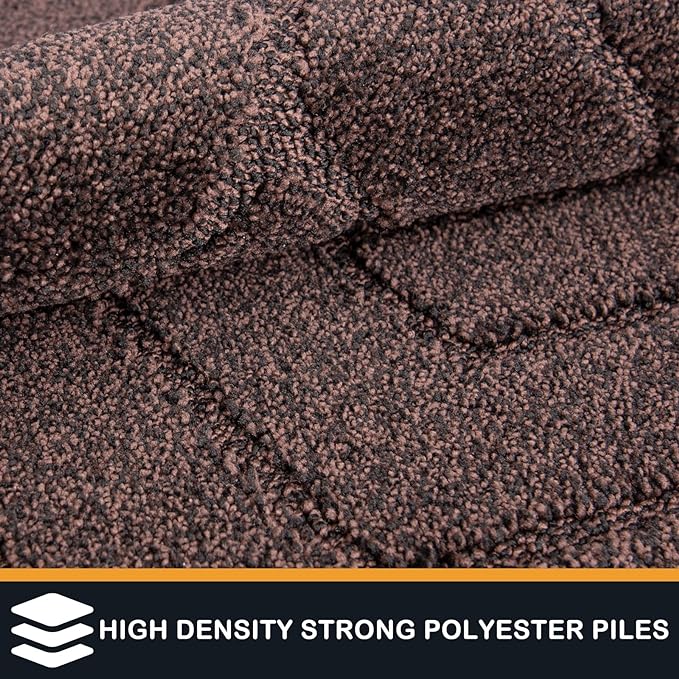 PURRUGS Dirt Trapping Door Mat 32" x 47", Non-Slip Machine Washable Entry Rug - Image 3
