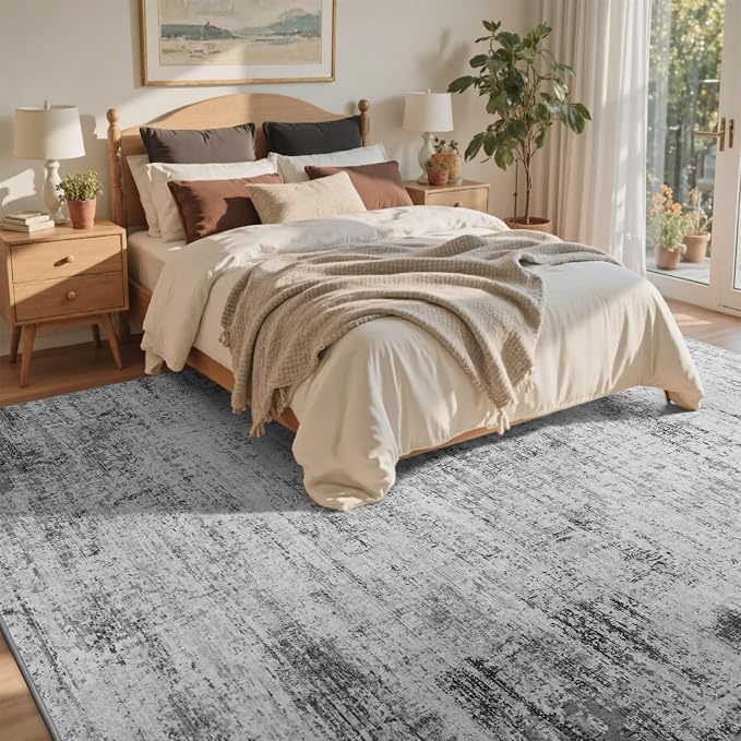 5x7 Ft Area Rugs for Living Room, Soft Non-Slip Washable Rugs Modern Abstract - Image 4