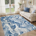 DMOYEST 5x7 Washable Area Rug for Living Room, Non Slip Abstract Rugs, Modern by DMOYEST