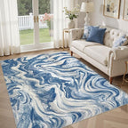 DMOYEST 5x7 Washable Area Rug for Living Room, Non Slip Abstract Rugs, Modern by DMOYEST