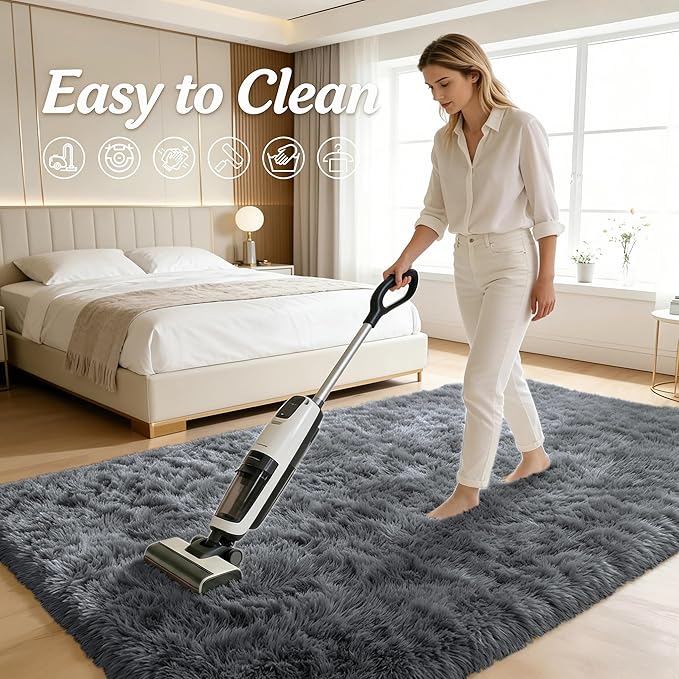 OLANLY 5x6 Area Rugs for Living Room Bedroom, Machine Washable Soft Fluffy - Image 8