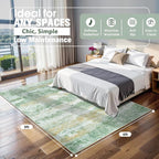 6x9 Area Rugs for Living Room Rug Washable: Abstract Rug for Dining Room - Image 2