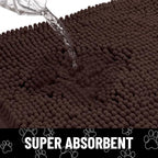 Smiry Dog Door Mat for Muddy Paws, Absorbent Dirt Trapper Non Slip Quick Dry - Image 5