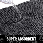 Smiry Dog Door Mat for Muddy Paws, Absorbent Dirt Trapper Non Slip Quick Dry - Image 5