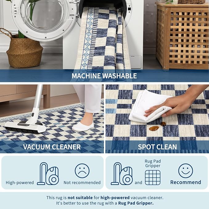 GarveeHome Runner Rug 2x6 for Kitchen Hallway Non-Slip Low Pile Machine - Image 7
