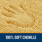 OLANLY Bathroom Rugs 30x18, Extra Soft Absorbent Chenille Bath Rugs, Rubber - Image 3