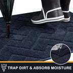 PURRUGS Dirt Trapping Door Mat 32" x 47", Non-Slip Machine Washable Entry Rug - Image 5