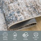 10x14 Area Rugs for Living Room Rug Washable: Abstract Large Rug Indoor Modern - Image 4