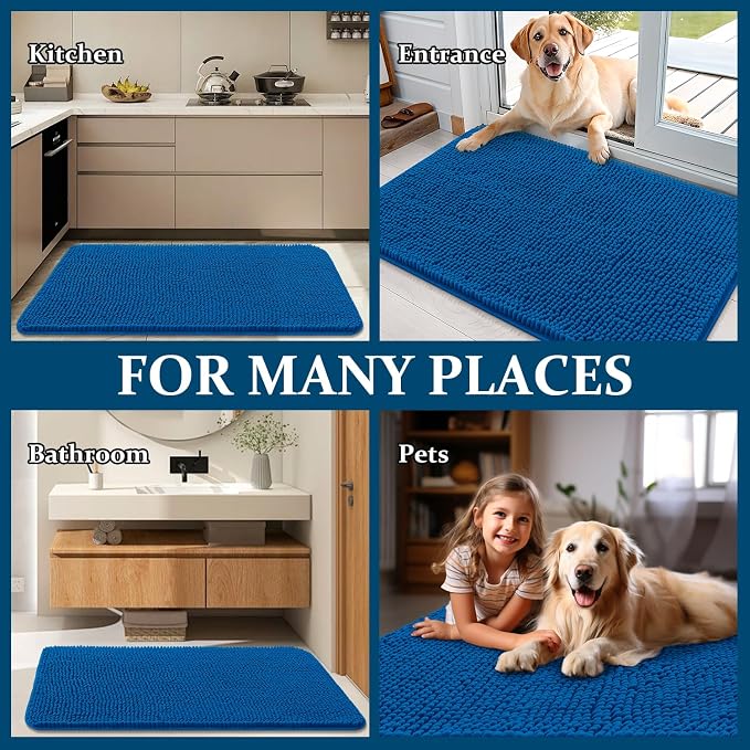 OLANLY Dog Door Mat for Muddy Paws 45x27, Absorbs Moisture and Dirt, Absorbent - Image 8