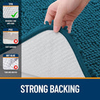 OLANLY Bathroom Runner Rugs 70x24, Soft Absorbent Chenille Bath Rugs, Rubber - Image 6