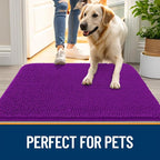 OLANLY Dog Door Mat for Muddy Paws 40x24, Absorbs Moisture and Dirt, Absorbent - Image 6