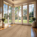 CAMILSON Easy Jute Rug 10x14, Large Indoor Outdoor Natural Color Farmhouse Area - Image 3