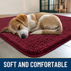 Smiry Dog Door Mat for Muddy Paws 40x32, Absorbent Dirt Trapper, Non-Slip - Image 2
