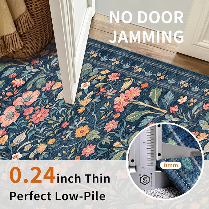 2x6 Soft Washable Runner Rugs: Velvet Feel & 5-10 Degrees Warmer Underfoot - Image 7