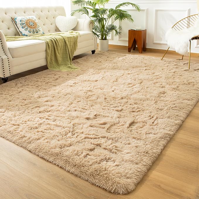Andecor Soft Extra Large Area Rugs, 9x12 Indoor Shaggy Plush Rug by Andecor