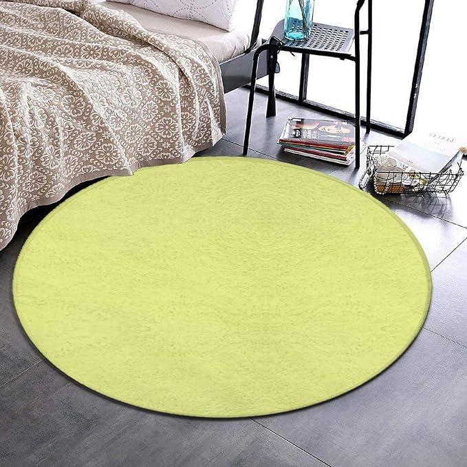 Home Decor Non Slip Kitchen Office Circle Rug, Machine Washable Modern Round - Image 2