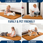 OLANLY Memory Foam Bath Mat 34x21, Super Soft Absorbent Bathroom Rugs, Quick Dry - Image 9