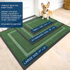 OLANLY Front Door Mat Indoor Outdoor Entrance, Waterproof All-Season, - Image 3