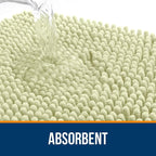 OLANLY Small Bathroom Rugs 24x16, Extra Soft Absorbent Chenille Bath Rugs - Image 5